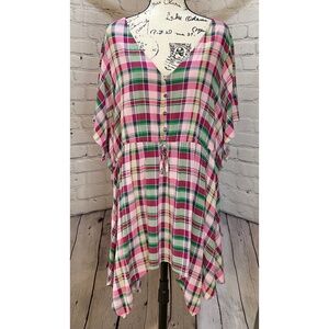 Torrid Women’s Rayon Slub Sharkbite Babydoll Flutter Sleeve Top (Size 4)